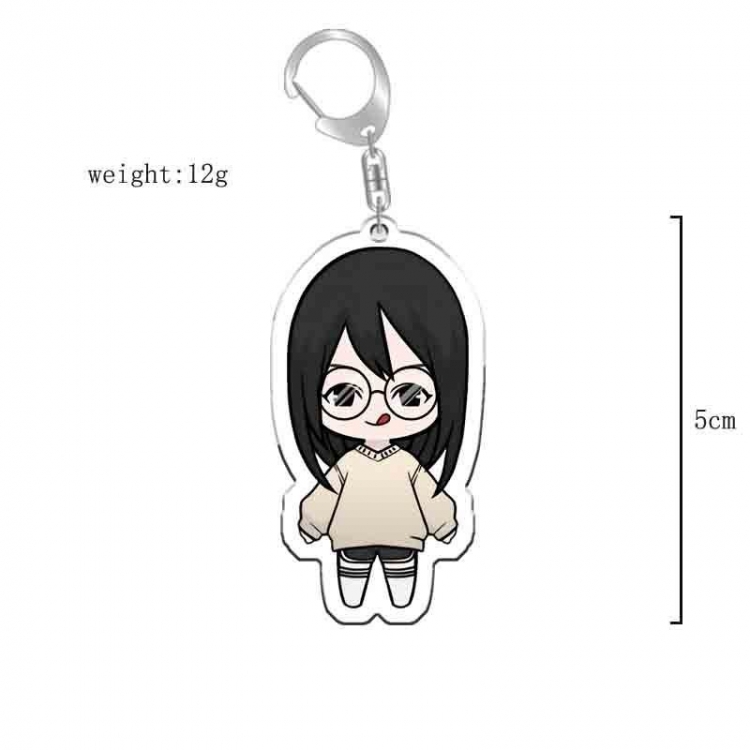 Squid Game Anime acrylic Key Chain  price for 5 pcs 