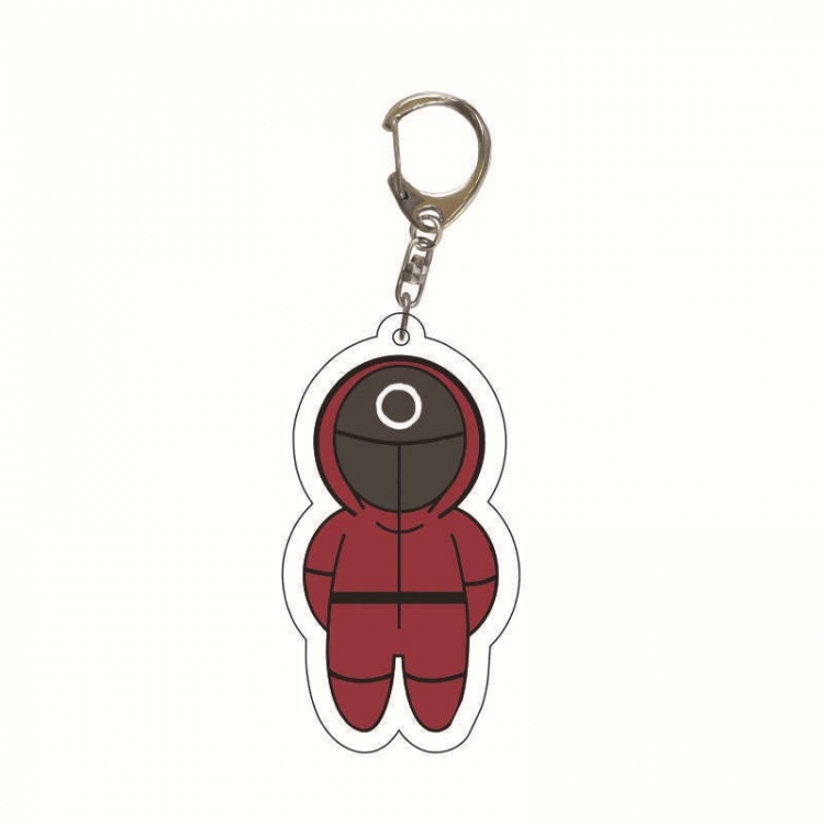 Squid Game Anime acrylic Key Chain  price for 5 pcs 