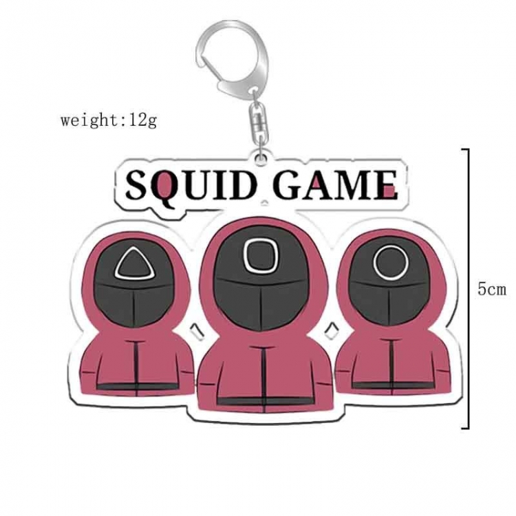 Squid Game Anime acrylic Key Chain  price for 5 pcs