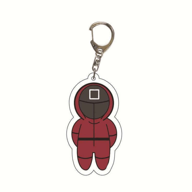 Squid Game Anime acrylic Key Chain  price for 5 pcs 