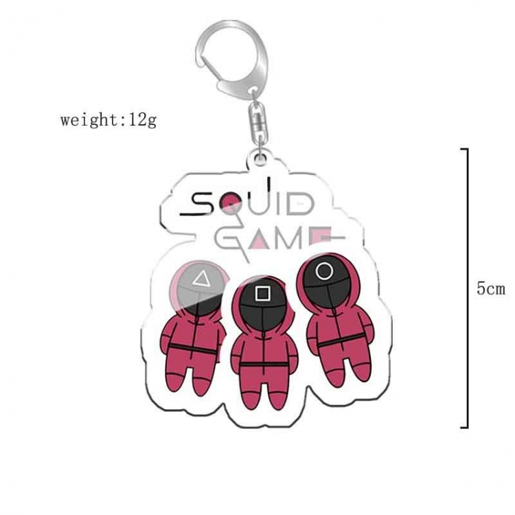 Squid Game Anime acrylic Key Chain  price for 5 pcs 