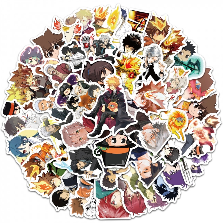 HITMAN REBORN  Doodle stickers Waterproof stickers a set of 50 price for 5 sets