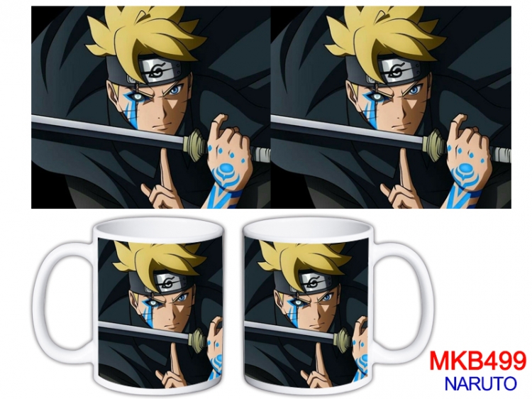 Naruto Anime color printing ceramic mug cup price for 5 pcs  MKB-499