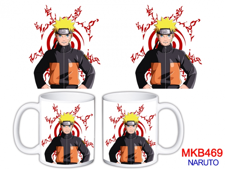 Naruto Anime color printing ceramic mug cup price for 5 pcs MKB-469
