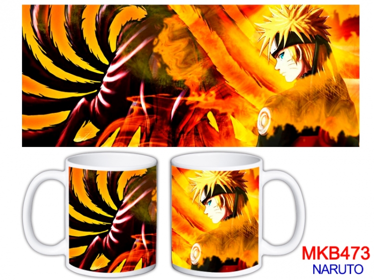 Naruto Anime color printing ceramic mug cup price for 5 pcs MKB-473