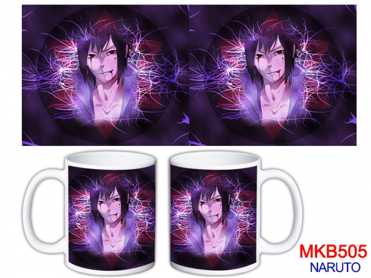 Naruto Anime color printing ceramic mug cup price for 5 pcs  MKB-505