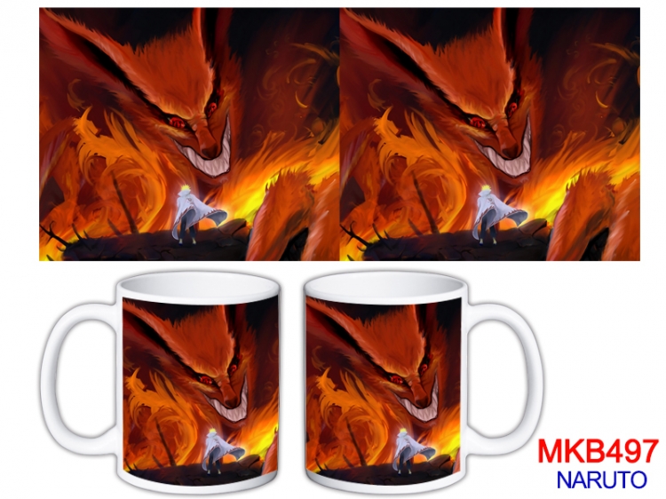 Naruto Anime color printing ceramic mug cup price for 5 pcs  MKB-497