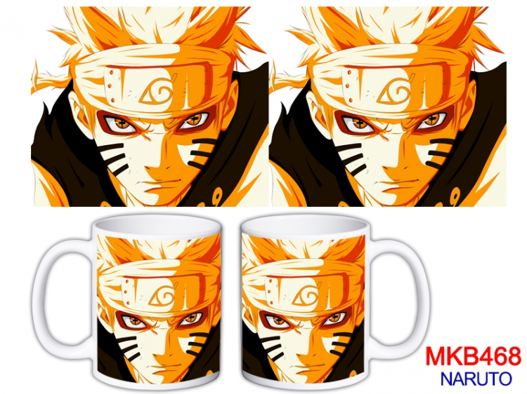 Naruto Anime color printing ceramic mug cup price for 5 pcs MKB-468