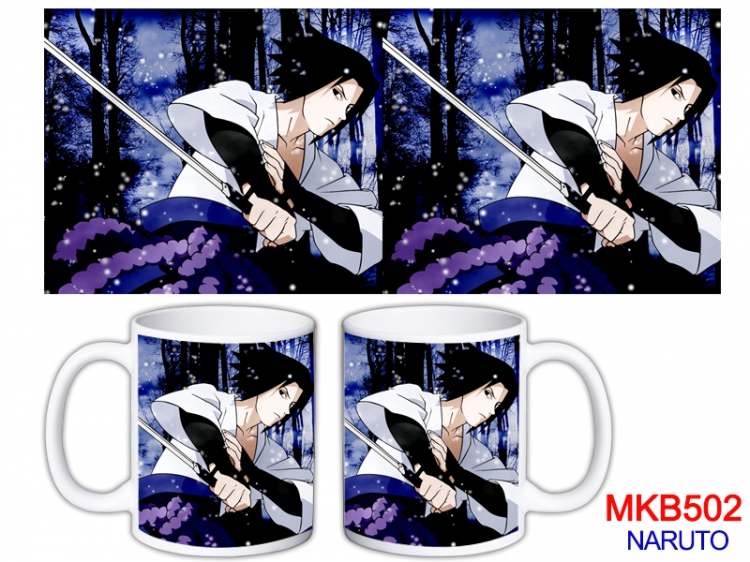 Naruto Anime color printing ceramic mug cup price for 5 pcs  MKB-502
