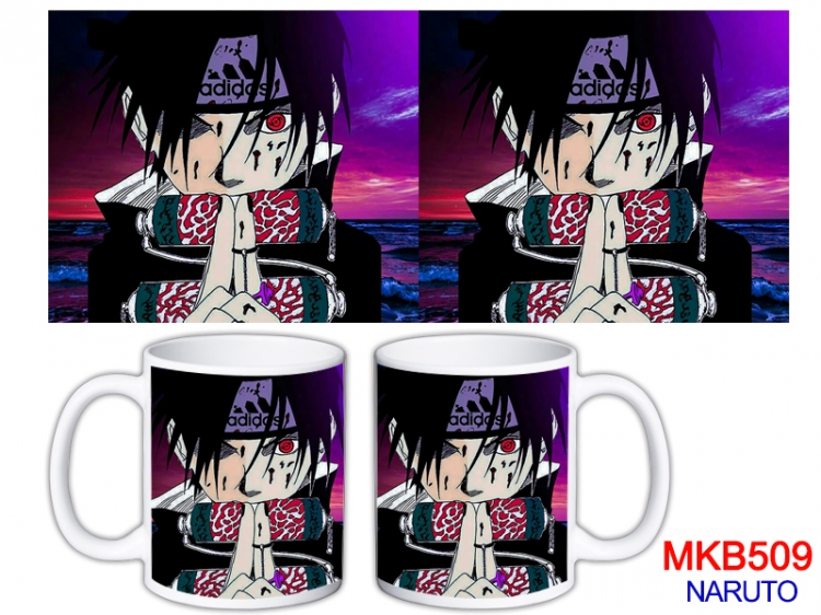 Naruto Anime color printing ceramic mug cup price for 5 pcs  MKB-509