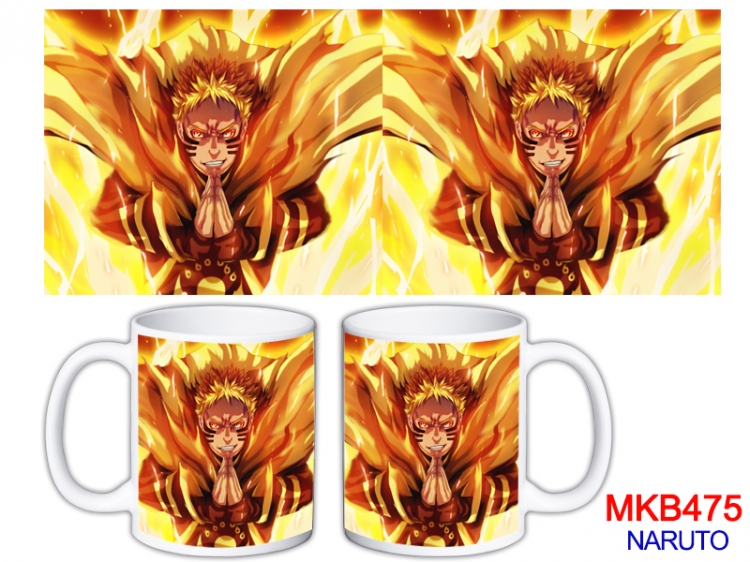 Naruto Anime color printing ceramic mug cup price for 5 pcs  MKB-475