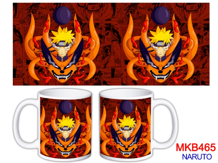 Naruto Anime color printing ceramic mug cup price for 5 pcs MKB-465