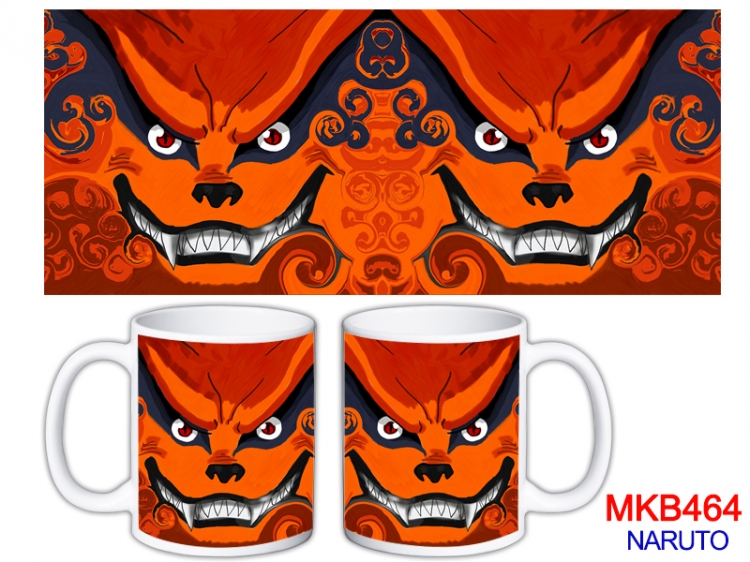 Naruto Anime color printing ceramic mug cup price for 5 pcs MKB-464