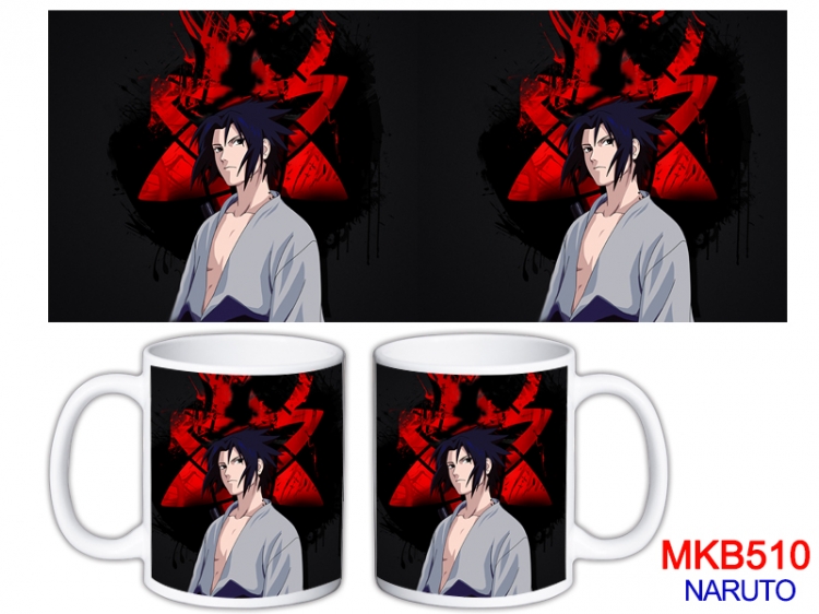 Naruto Anime color printing ceramic mug cup price for 5 pcs  MKB-510