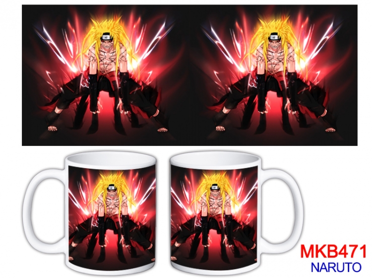 Naruto Anime color printing ceramic mug cup price for 5 pcs MKB-471