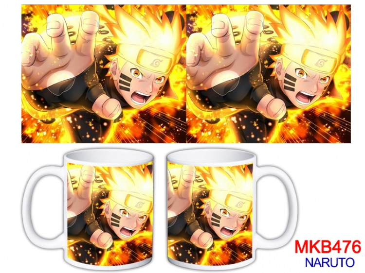 Naruto Anime color printing ceramic mug cup price for 5 pcs  MKB-476