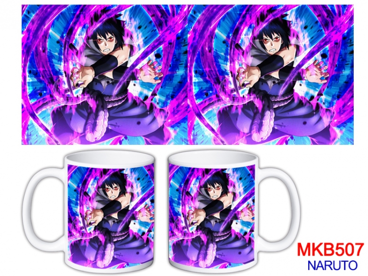 Naruto Anime color printing ceramic mug cup price for 5 pcs  MKB-507