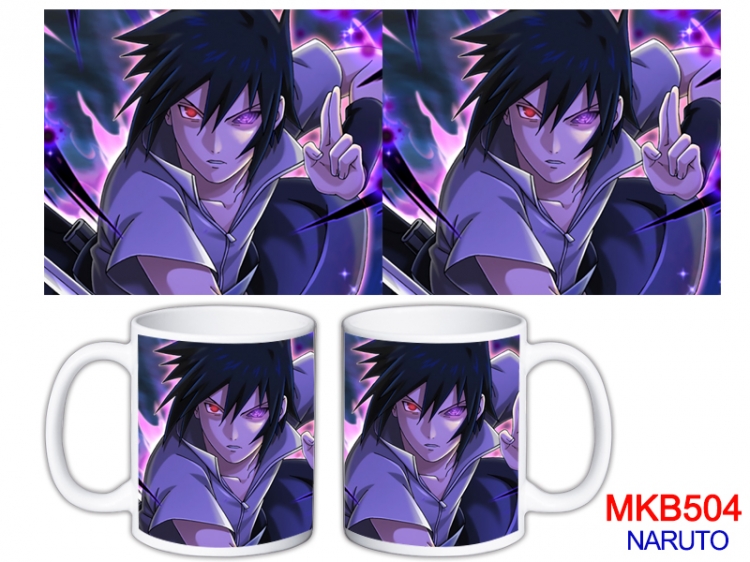 Naruto Anime color printing ceramic mug cup price for 5 pcs  MKB-504