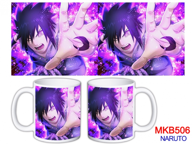 Naruto Anime color printing ceramic mug cup price for 5 pcs  MKB-506