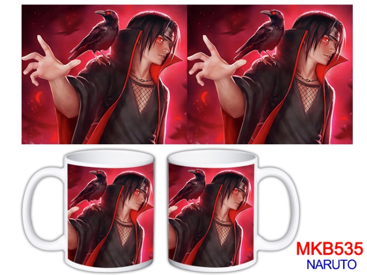 Naruto Anime color printing ceramic mug cup price for 5 pcs MKB-535