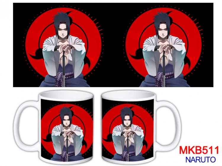 Naruto Anime color printing ceramic mug cup price for 5 pcs  MKB-511