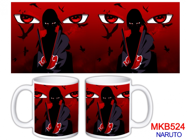Naruto Anime color printing ceramic mug cup price for 5 pcs MKB-524