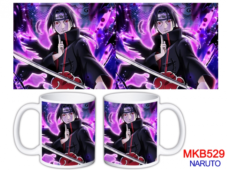 Naruto Anime color printing ceramic mug cup price for 5 pcs  MKB-529
