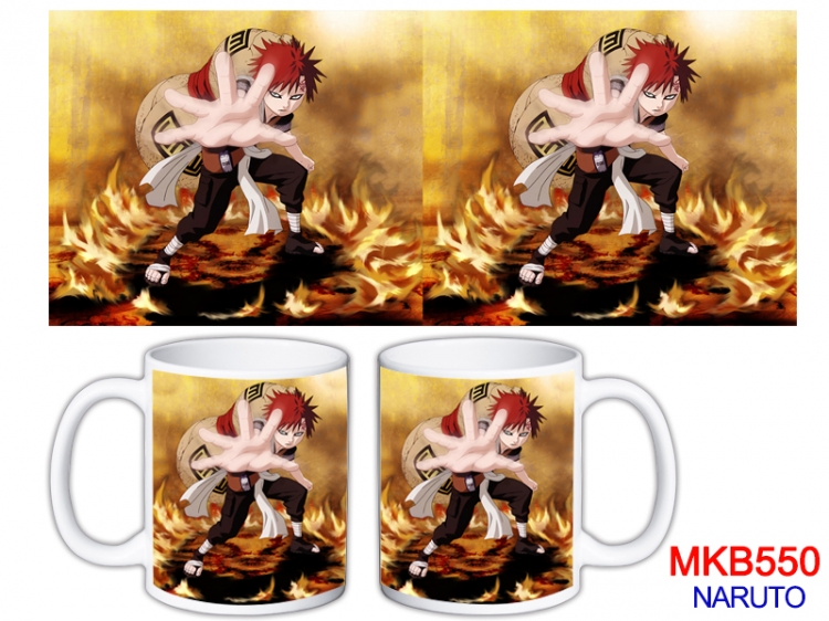 Naruto Anime color printing ceramic mug cup price for 5 pcs MKB-550