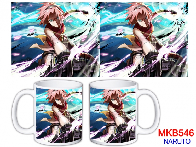 Naruto Anime color printing ceramic mug cup price for 5 pcs MKB-546