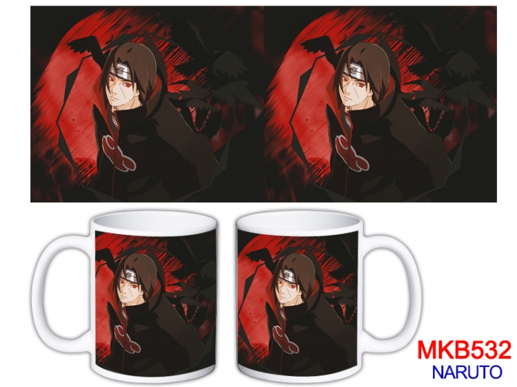 Naruto Anime color printing ceramic mug cup price for 5 pcs  MKB-532