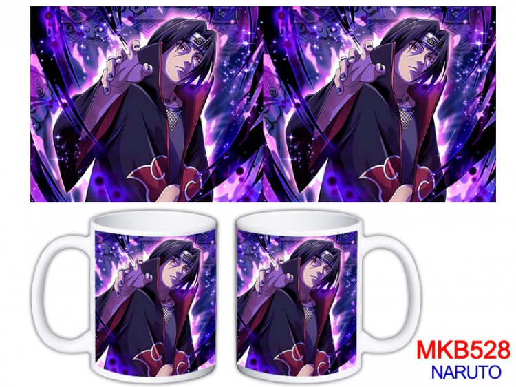 Naruto Anime color printing ceramic mug cup price for 5 pcs  MKB-528