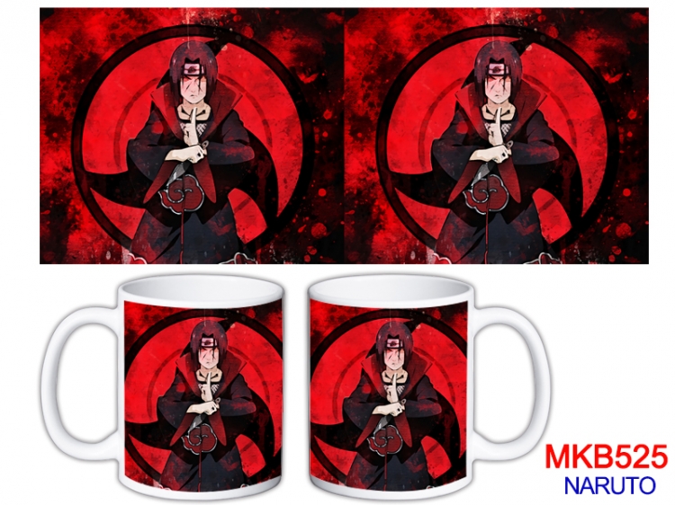 Naruto Anime color printing ceramic mug cup price for 5 pcs MKB-525