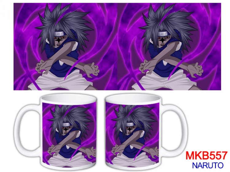Naruto Anime color printing ceramic mug cup price for 5 pcs MKB-557