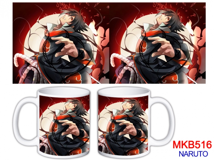 Naruto Anime color printing ceramic mug cup price for 5 pcs  MKB-516
