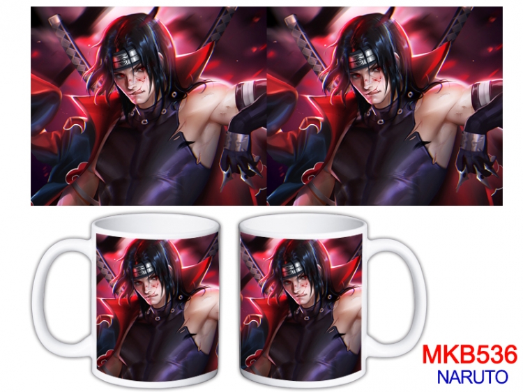 Naruto Anime color printing ceramic mug cup price for 5 pcs  MKB-536