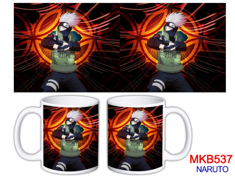 Naruto Anime color printing ceramic mug cup price for 5 pcs  MKB-537