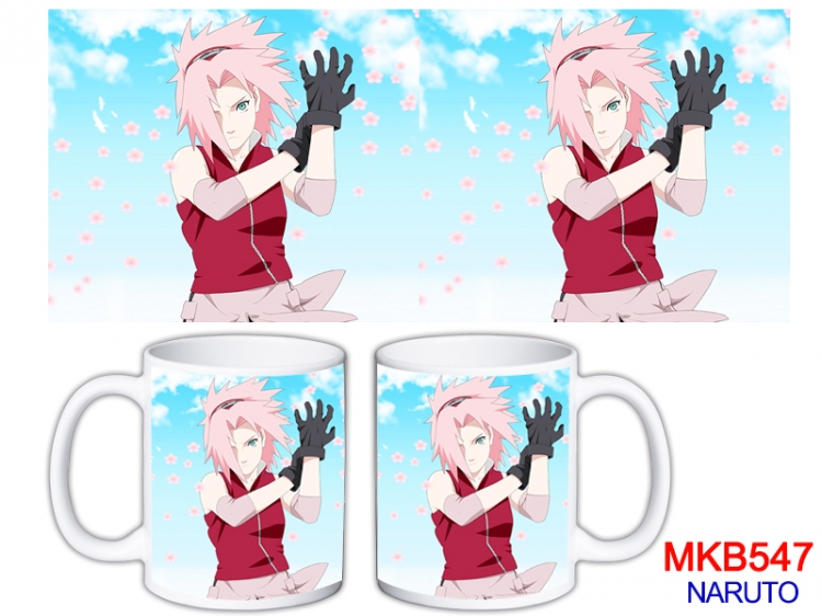 Naruto Anime color printing ceramic mug cup price for 5 pcs  MKB-547