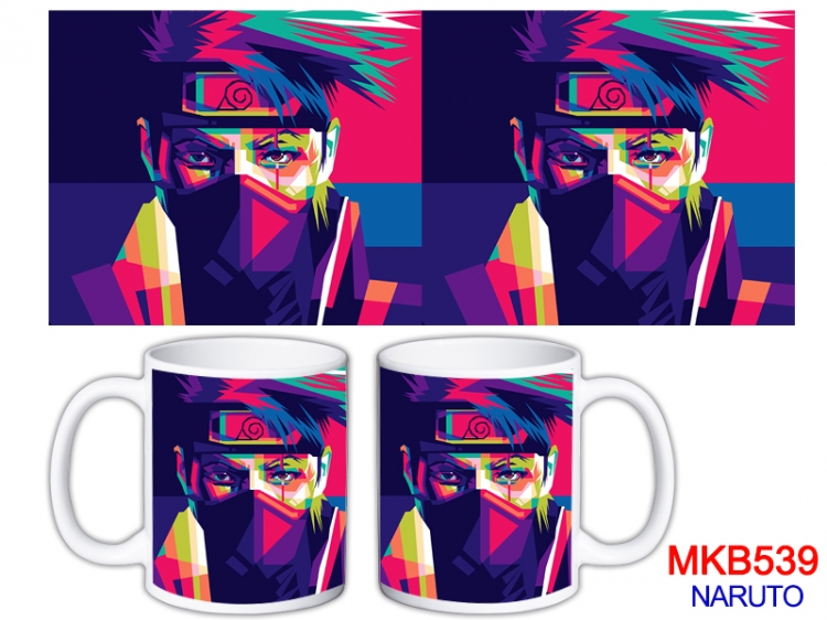 Naruto Anime color printing ceramic mug cup price for 5 pcs MKB-539