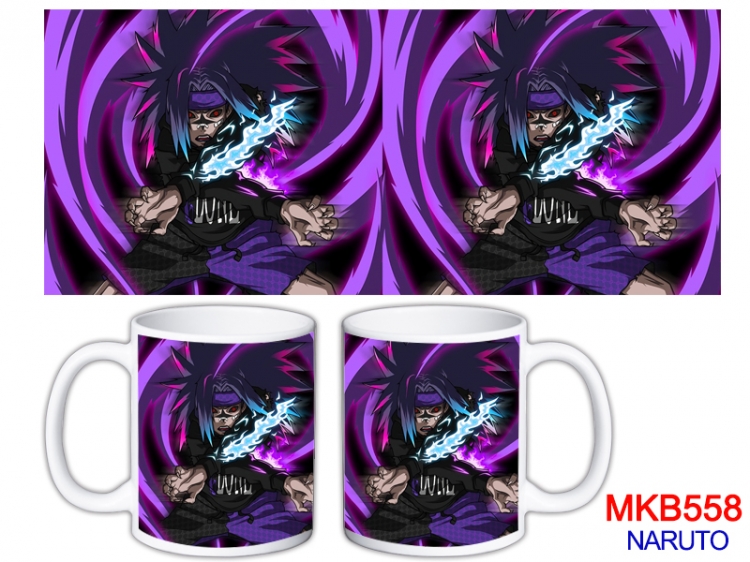 Naruto Anime color printing ceramic mug cup price for 5 pcs  MKB-558