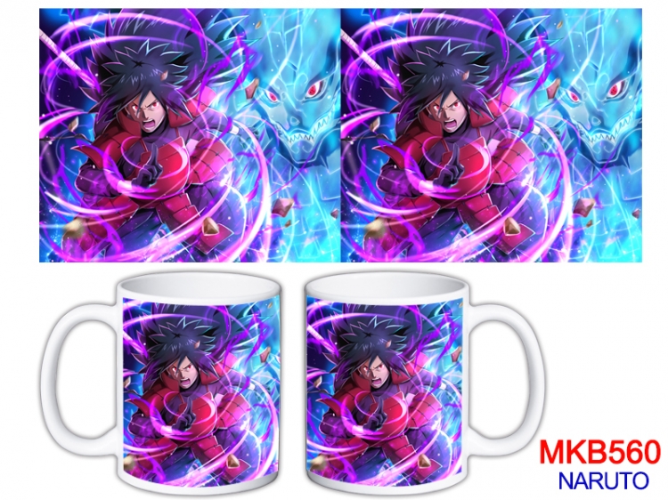 Naruto Anime color printing ceramic mug cup price for 5 pcs  MKB-560