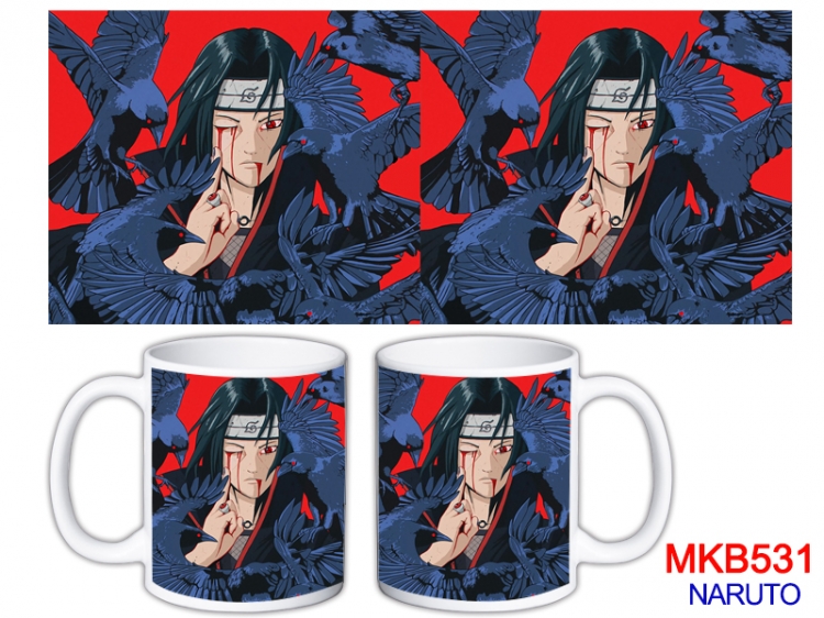 Naruto Anime color printing ceramic mug cup price for 5 pcs  MKB-531