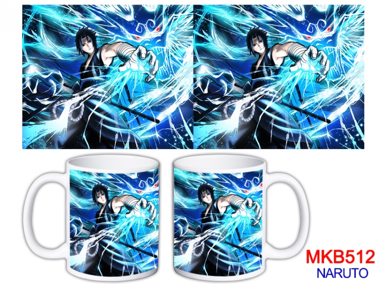Naruto Anime color printing ceramic mug cup price for 5 pcs MKB-512