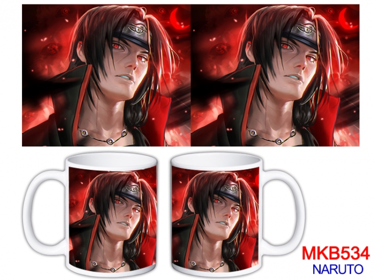 Naruto Anime color printing ceramic mug cup price for 5 pcs  MKB-534