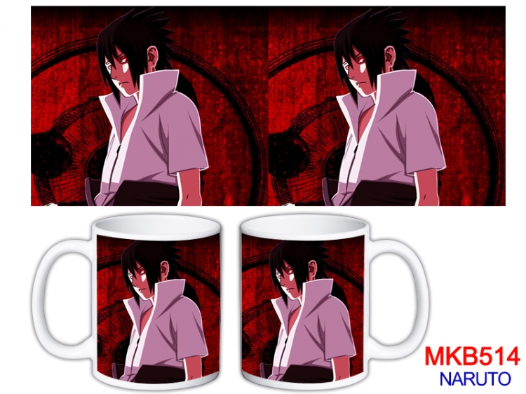 Naruto Anime color printing ceramic mug cup price for 5 pcs MKB-514
