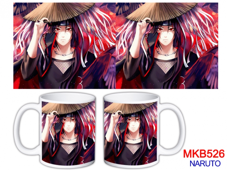 Naruto Anime color printing ceramic mug cup price for 5 pcs MKB-526