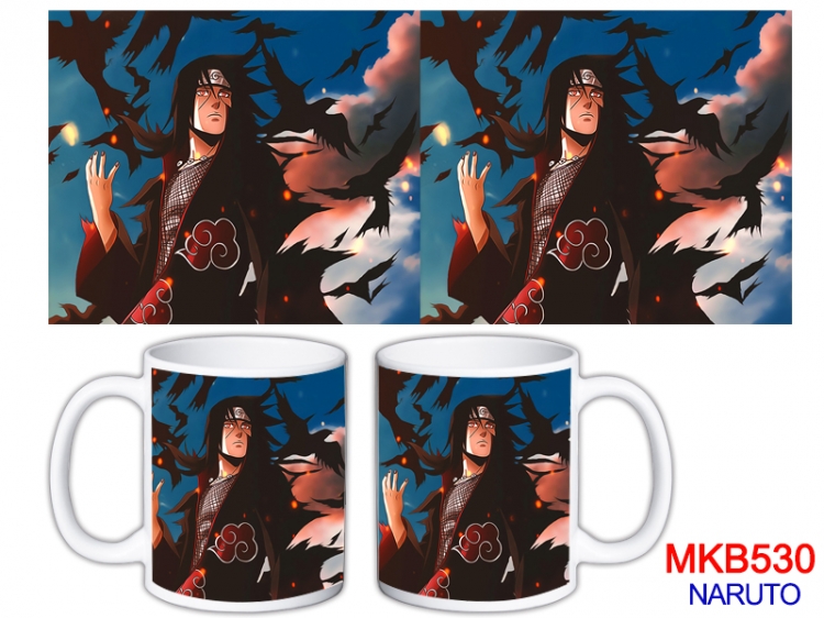 Naruto Anime color printing ceramic mug cup price for 5 pcs KB-530
