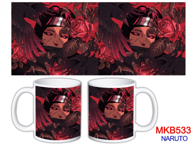 Naruto Anime color printing ceramic mug cup price for 5 pcs MKB-533