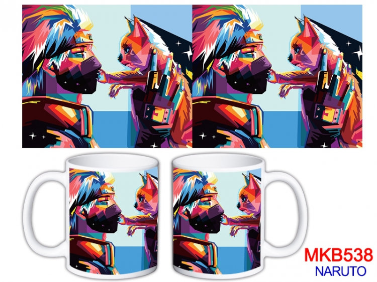 Naruto Anime color printing ceramic mug cup price for 5 pcs  MKB-538