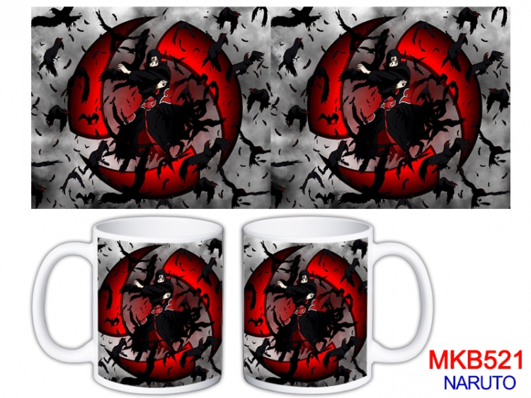 Naruto Anime color printing ceramic mug cup price for 5 pcs MKB-521