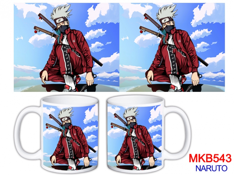 Naruto Anime color printing ceramic mug cup price for 5 pcs MKB-543